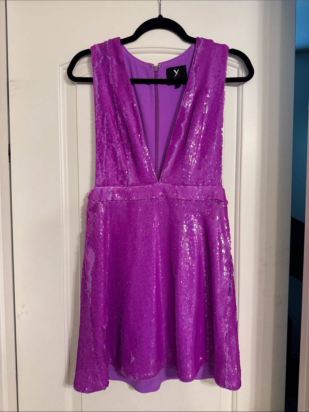 REVOLVE - X by NBD- Vivid Purple Sequin Party Dress